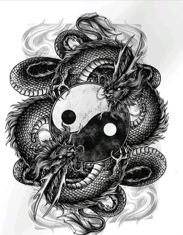 霸气满背纹身