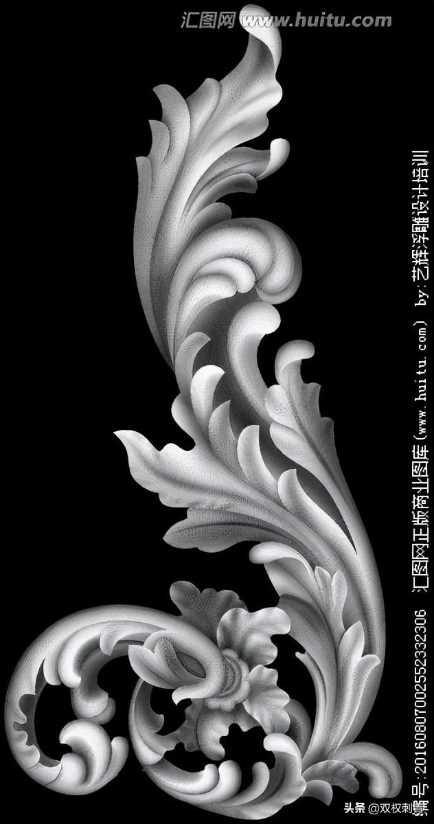 唐草纹身参考素材